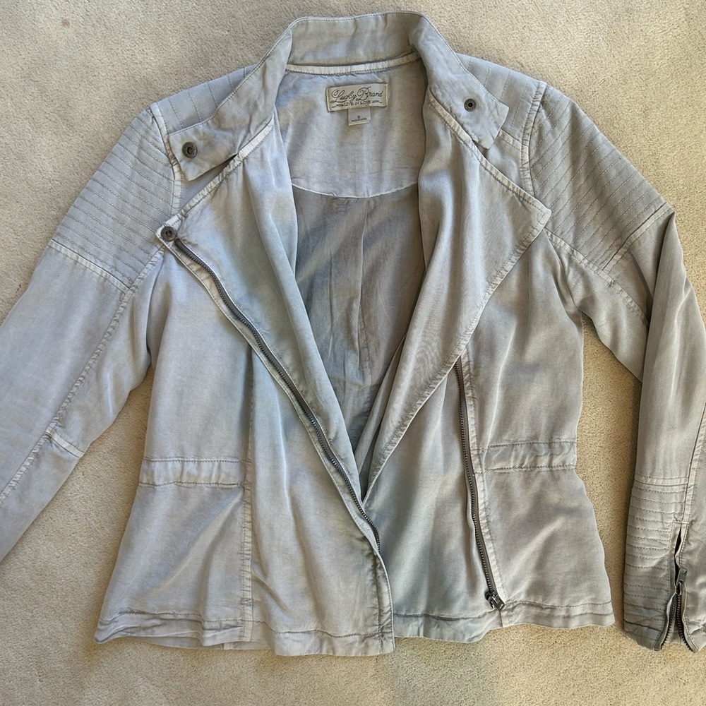 Lucky Brand Light Gray Utility Jacket